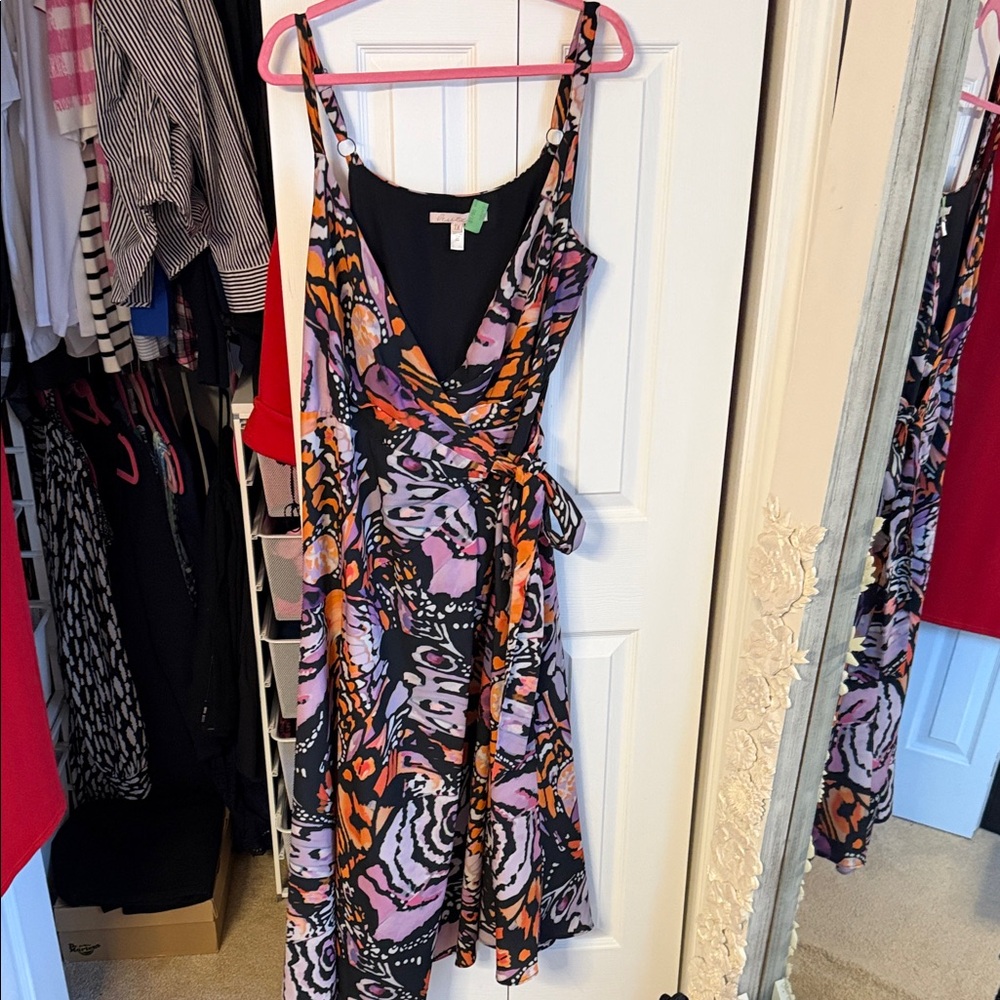 Very good used condition Hutch Butterfly wrap dress size 1x